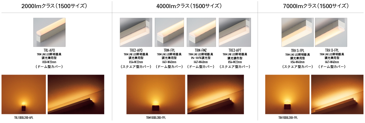 コーナー部もシームレスに繋がるTRIM LINE LED照明器具 全7機種の発売