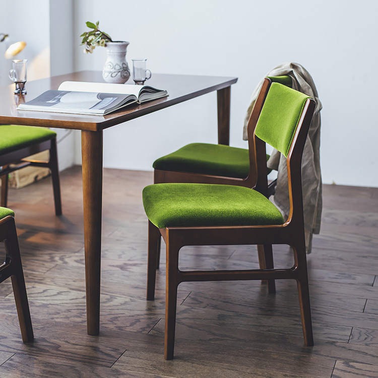 アームレスダイニングチェア モケットグリーン 通販 | 【公式