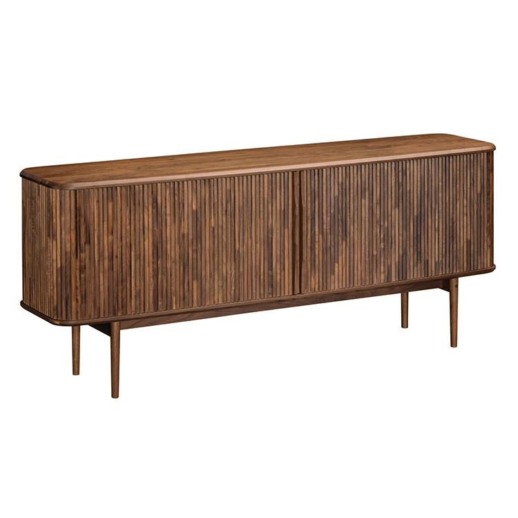 ロールドアキャビネット 幅150cm QW5400 ウォールナットナチュラル