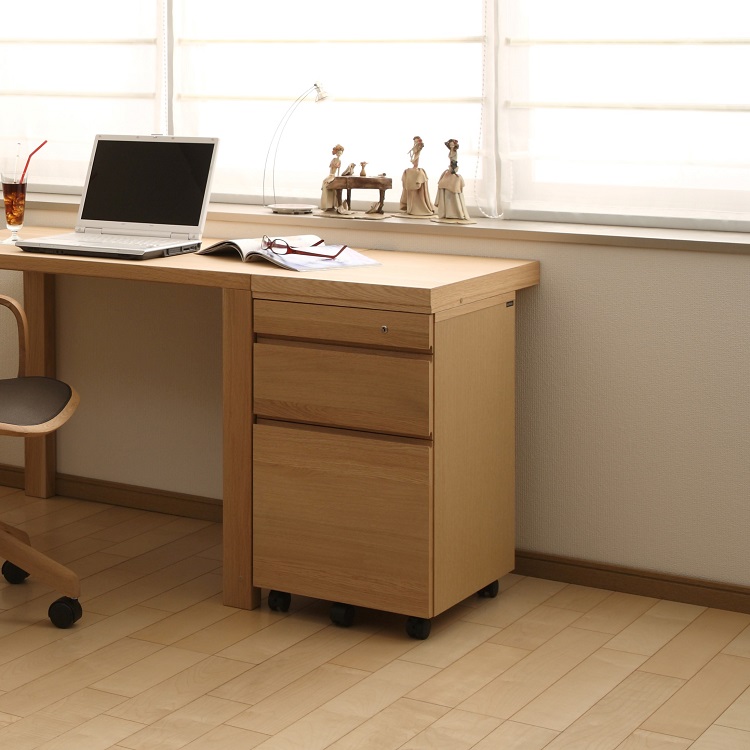 Buona scelta デスクワゴン 幅36cm（デスク奥行60cm用）ST0054 モカ