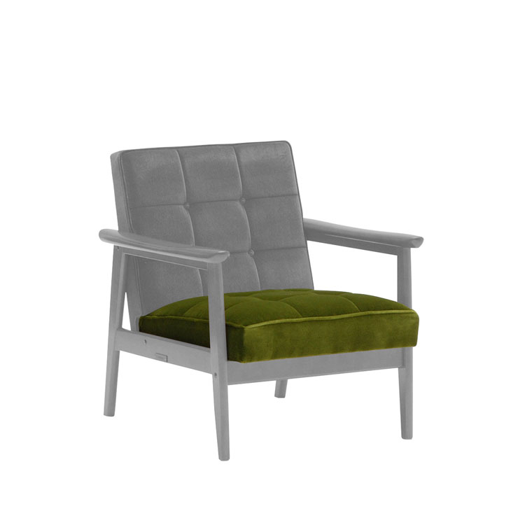 Kチェア1シーター専用シート交換パーツ モケットグリーン 通販