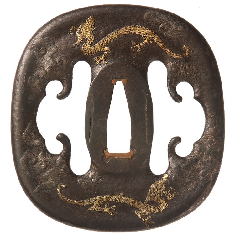 後代甚吾 雲龍図鍔/鐔 保存刀装具 ｜日本刀販売は永楽堂