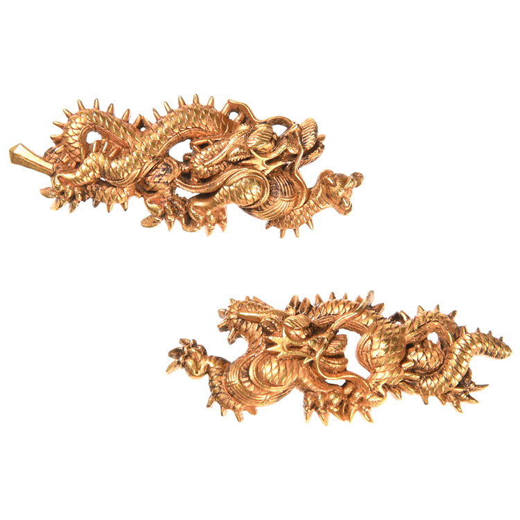 京金具師 這龍図目貫 保存刀装具 ｜日本刀販売は永楽堂