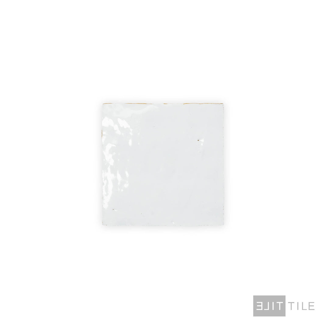 Zagora Field Tile Glossy 4X4 Neige Blanc - Elit Tile