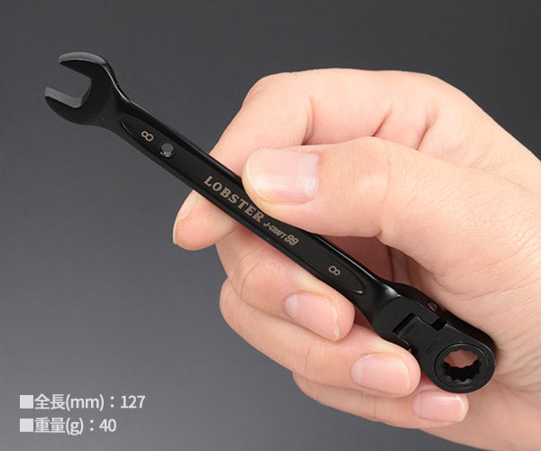 ロブテックス J-CRAFT99 ブラックラチェットコンビネーションレンチ(首