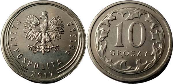 10 Groszy (non magnetic) - Poland – Numista