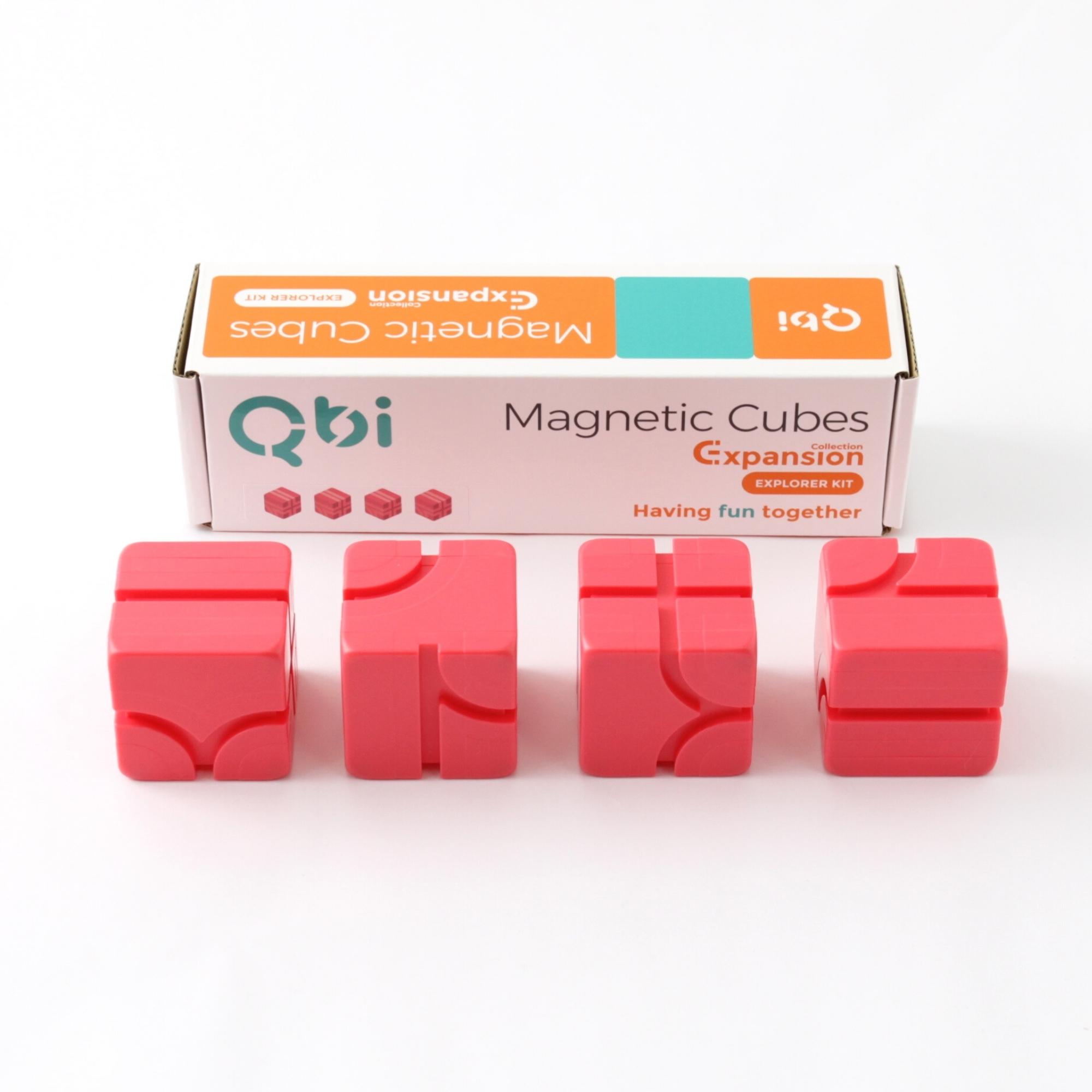 Qbi Explorer Kids 軽量ブロック4個セット(ピンク) | ENGAGING TOYS