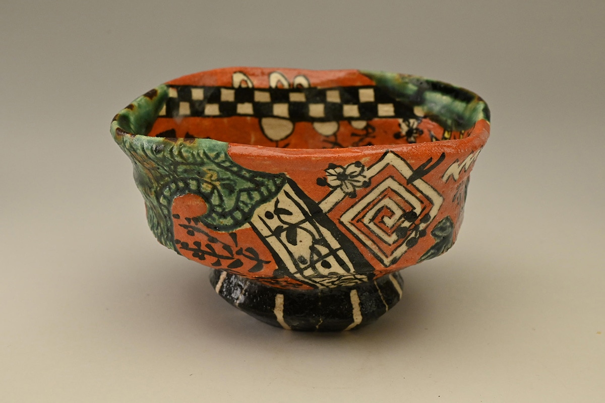 深見文紀 No.059005 藍鉄漫画織部ぐい呑 | えにし庵