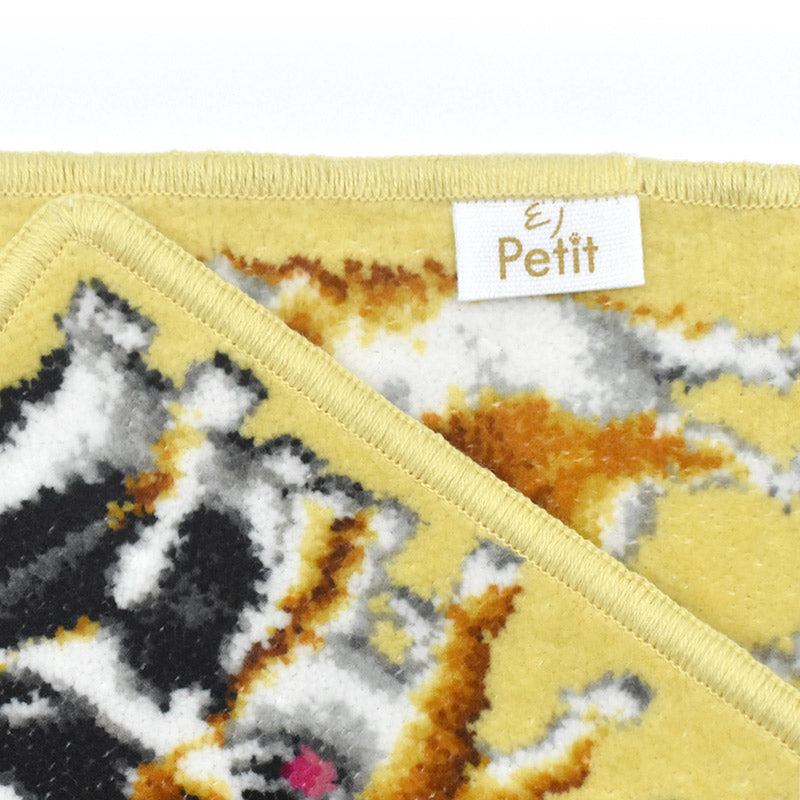 日本製 柴犬 豆柴 シェニール織 ハンカチ 23cm EjPetit pairs series