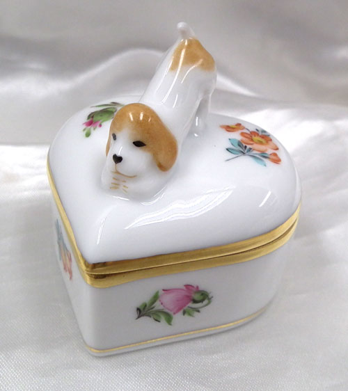 ヘレンド ウィーンの薔薇・シンプル ボンボン入れ 小筐 卵形ボックス