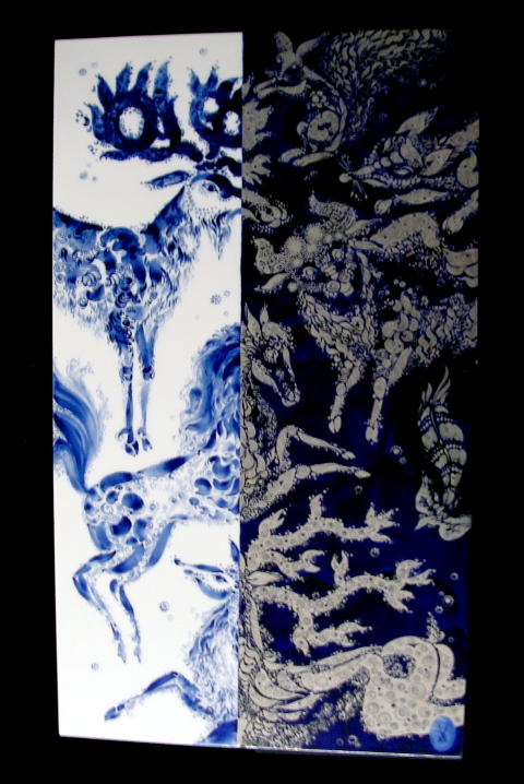 ユーロクラシクス｜マイセン プラーク 陶板画 フラワー フルーツ 四季 風景