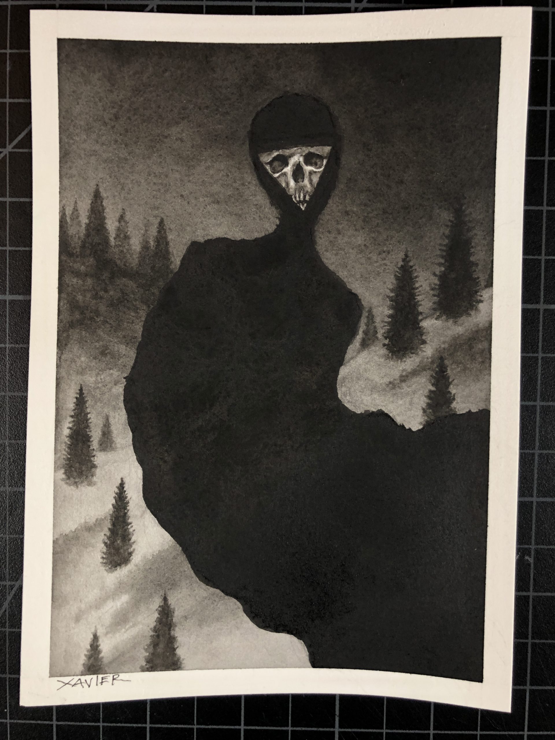 Ghost in the Snow (Death) - Original Art by Xavier Ortiz - Every