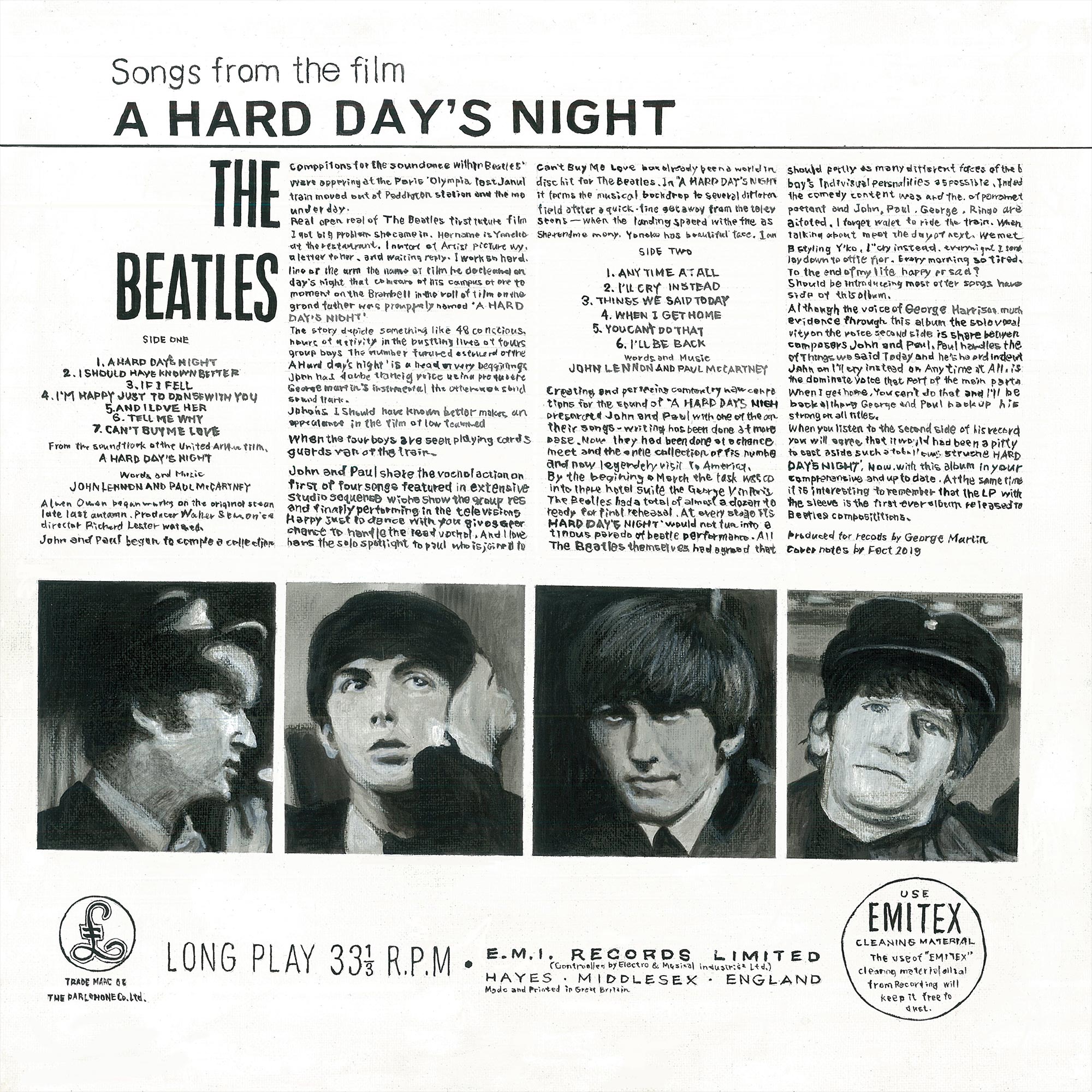 ア・ハード・デイズ・ナイトの絵 | ファクトデザイン