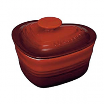 ル・クルーゼ ラムカン・ダムール(フタ付) チェリーレッド 【ギフト