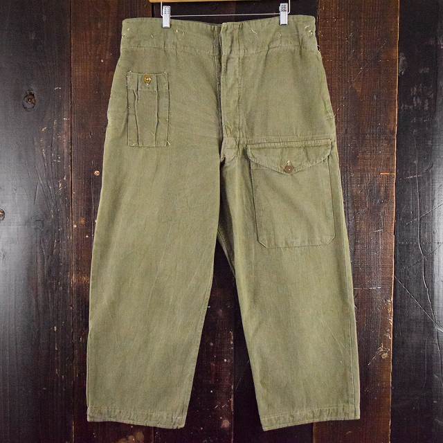 50's ROYAL ARMY グリーンデニムオーバーパンツ 50年代 ロイヤル