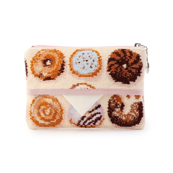 モグモグドーナツ ティッシュポーチ L/MOG-243169(ベージュ): LOVERARY