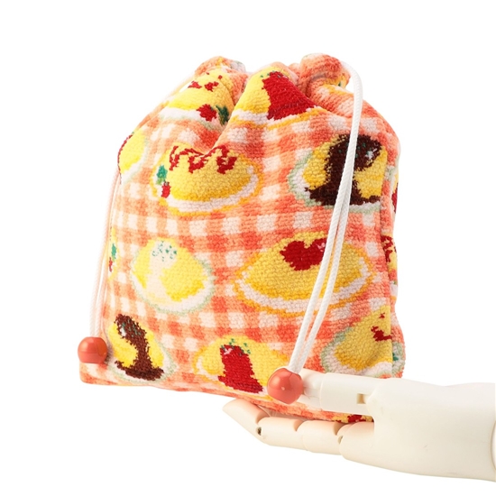 ハッピーオムライス 巾着 L/HOR-243071(アプリコット): LOVERARY BY