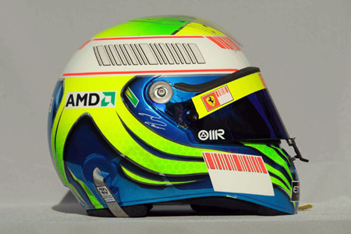 フェリペ・マッサ ヘルメット （2008年） 【 F1-Gate .com 】