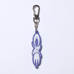 DUSTCELL】「ONE」ロゴラバーキーホルダー／LIGHT PURPLE／DUSTCELL