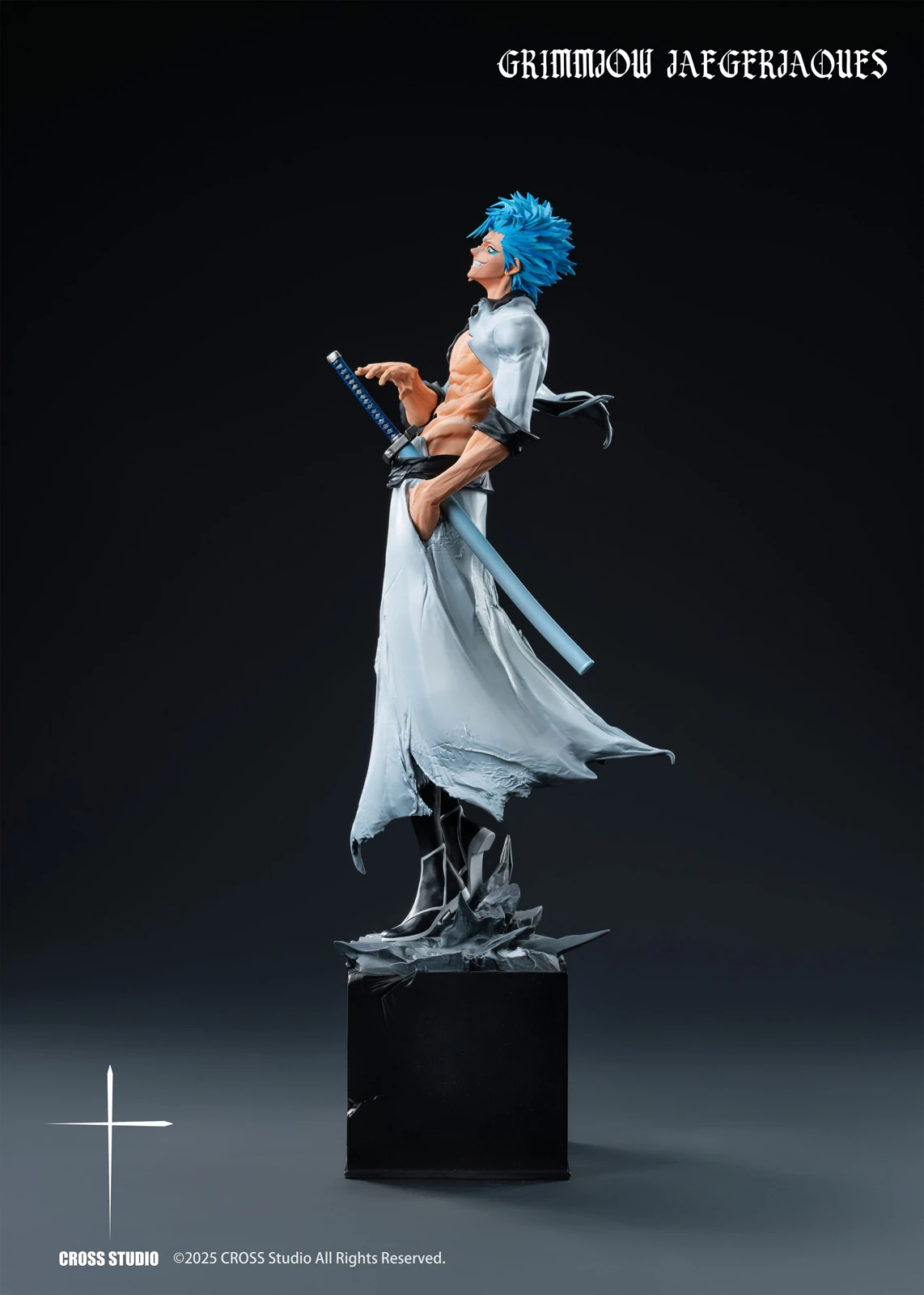1/6 Scale Grimmjow Jaegerjaquez - Bleach Resin Statue - Cross