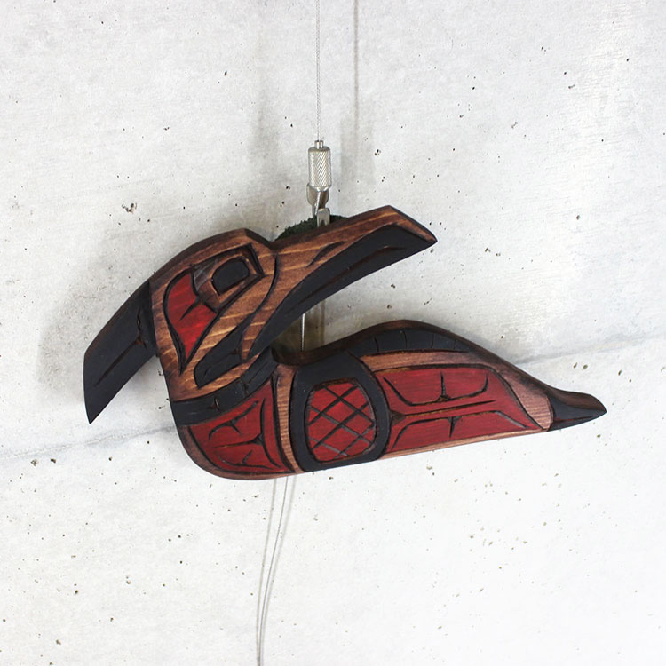 木彫刻 カービング タペストリー 壁掛け トーテムポールカナダ 先住民