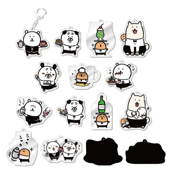 自分ツッコミくま] コラボカフェ限定 トレーディングアクリル