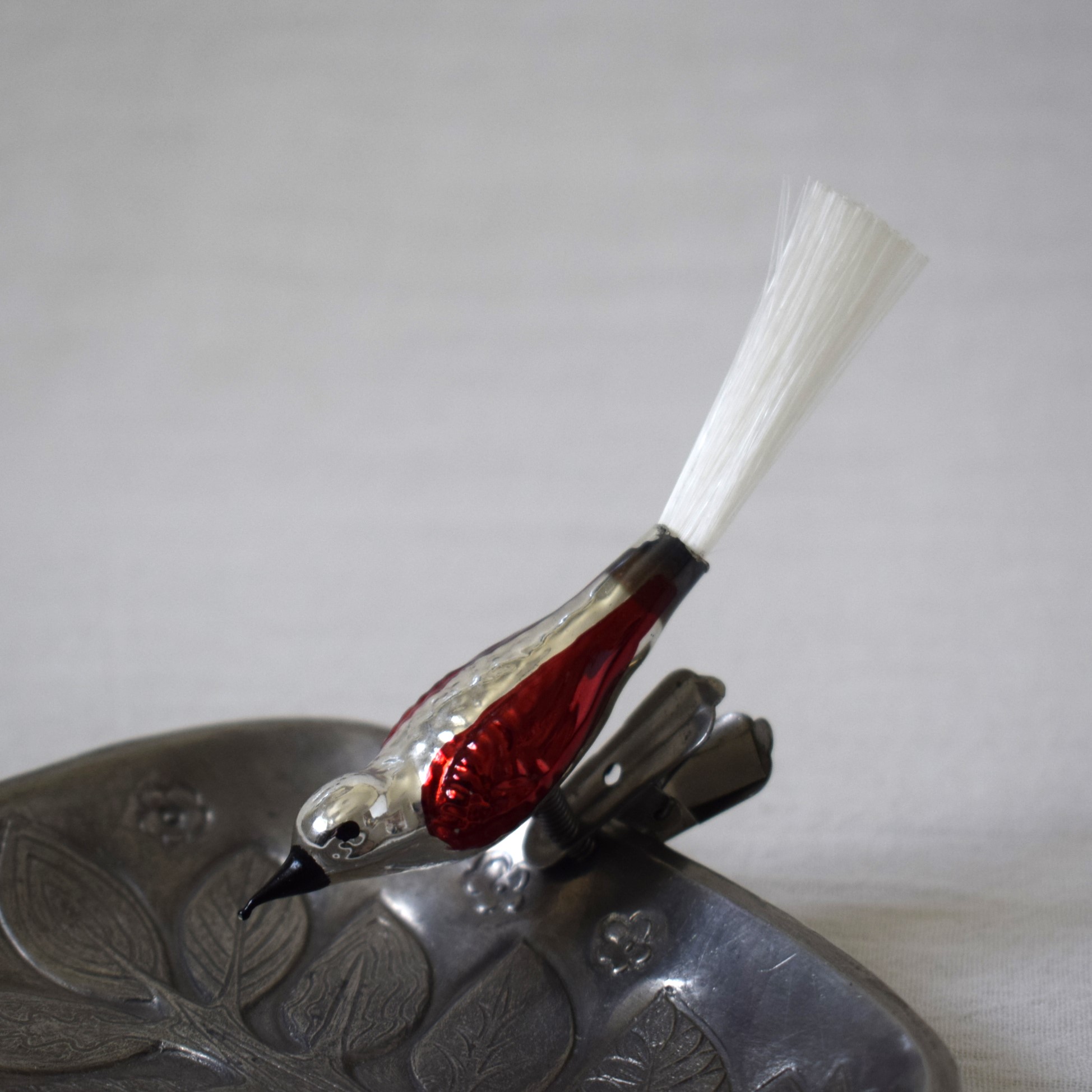 赤い鳥・クリスマスオーナメント / ガラス製・スウェーデン | florantik