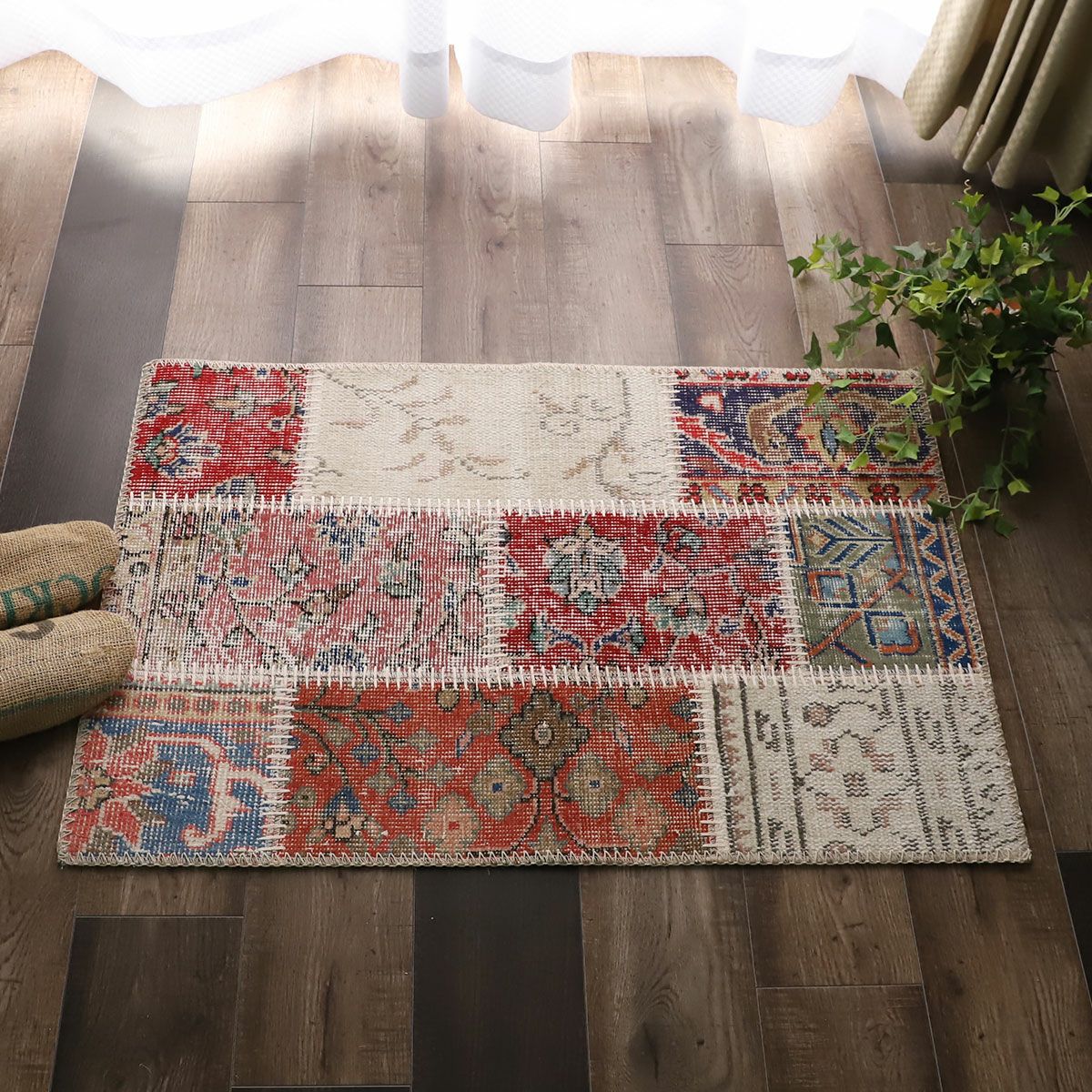 ビンテージパッチワークマット 玄関マット | オーダーカーペット・ラグ