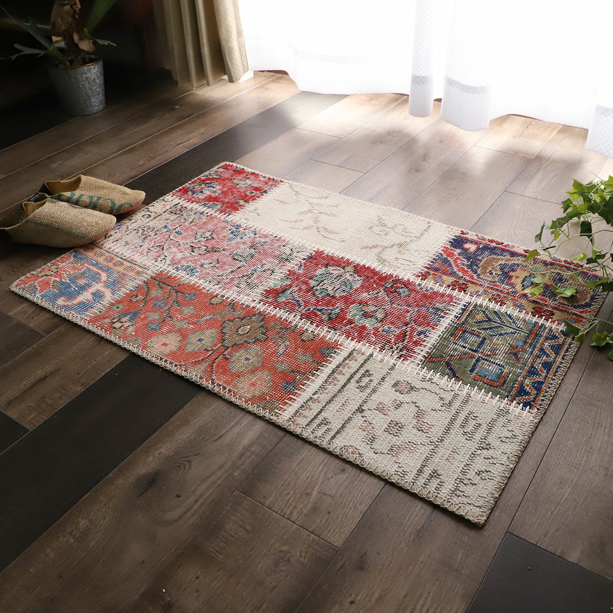 ビンテージパッチワークマット 玄関マット | オーダーカーペット・ラグ