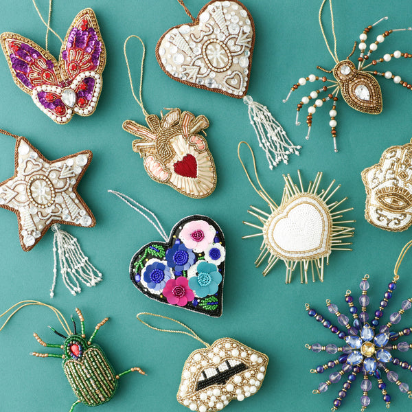 2024年モデル】 ビーズオーナメント ハート ホワイト | Francfranc