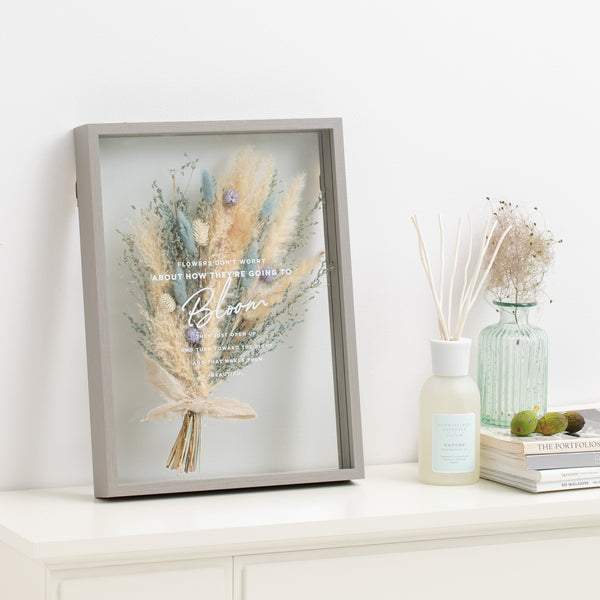 ドライフラワー アートボード ブルー | Francfranc（フランフラン