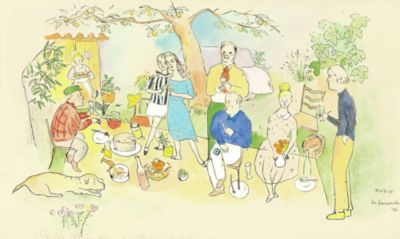 山本容子 銅版画4点額装 ロシアのアルファベットより 1988年制作 山本