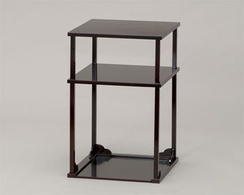 表用】溜二重棚 (本漆塗り 溜 ) 吸江斎好写（上等品） | 茶道具通販