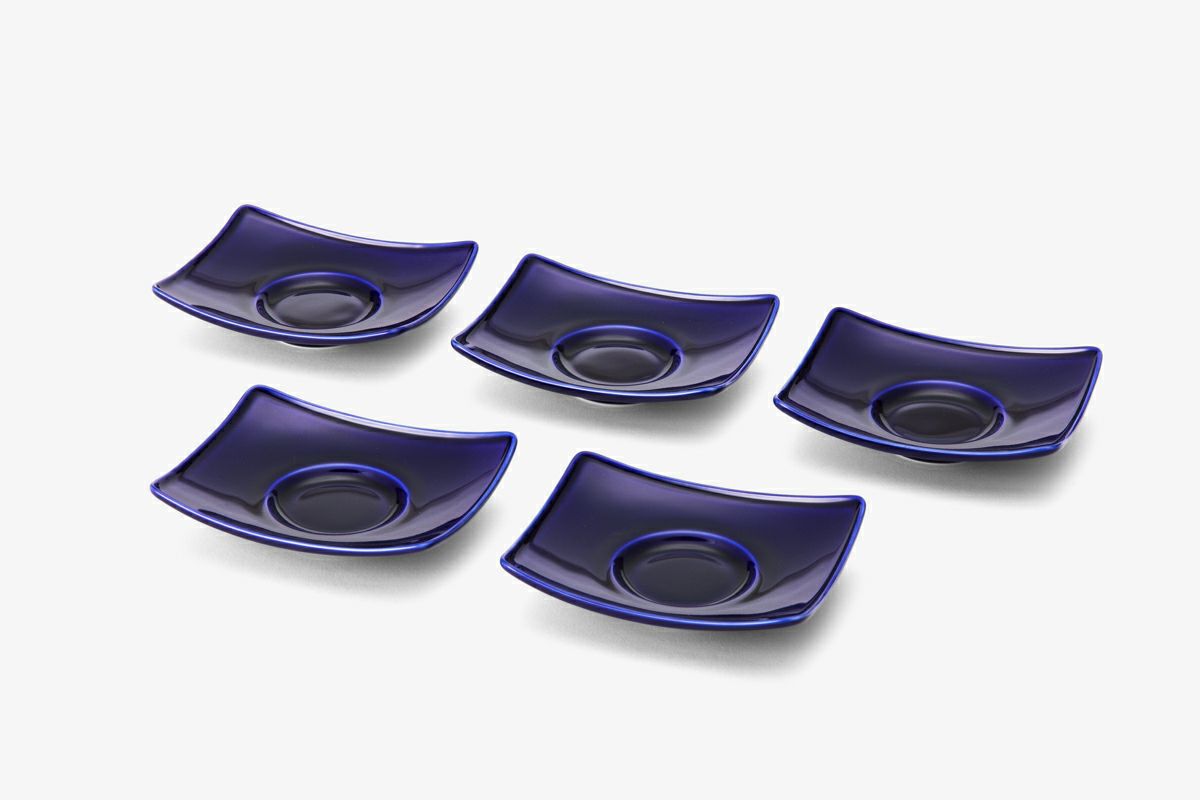 瑠璃 舟型茶托揃 | 有田焼 深川製磁｜公式オンラインストア