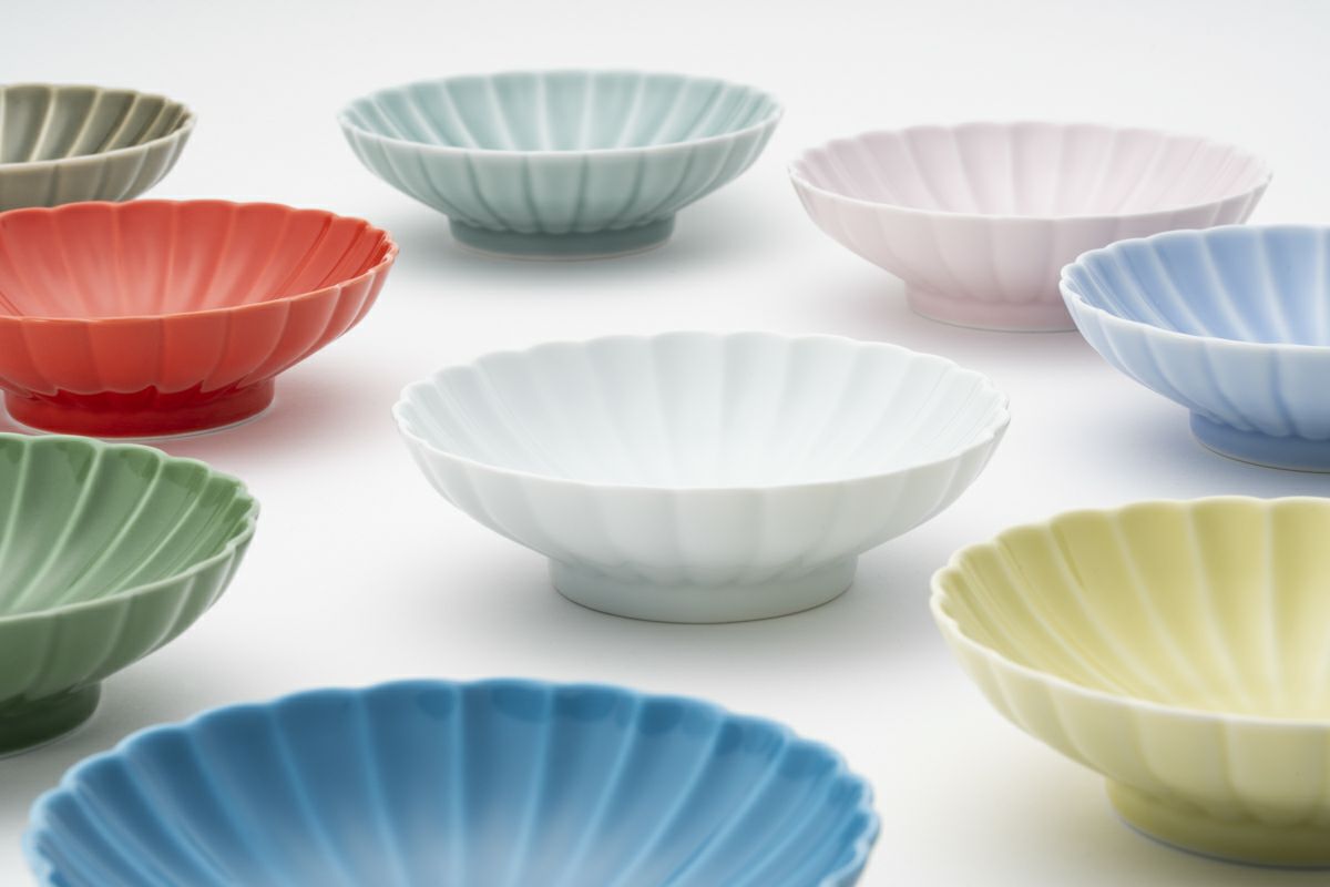 ≪2≫桃釉 菊花小付 | 有田焼 深川製磁｜公式オンラインストア