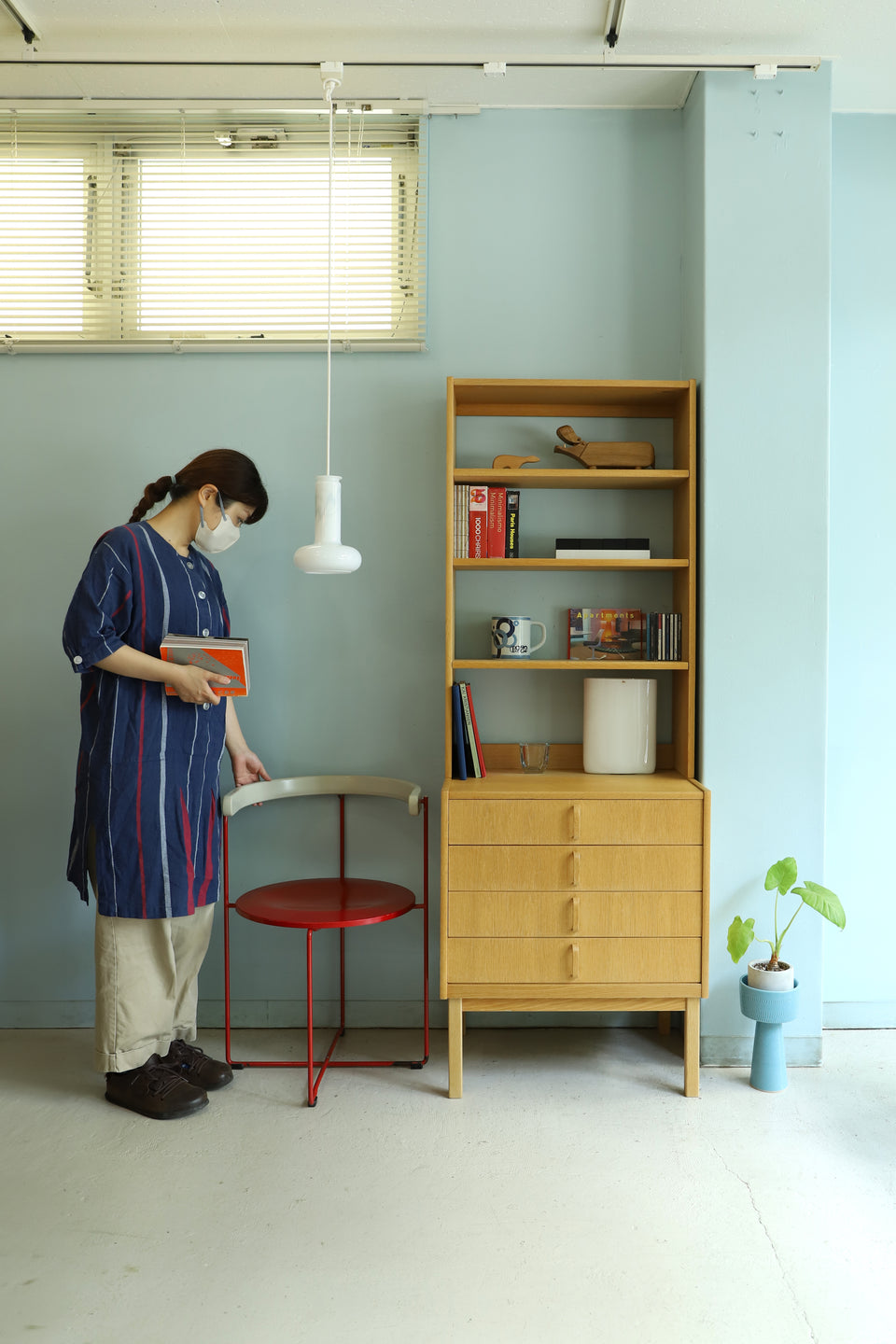 スウェーデンヴィンテージ ボダフォース ブックケース オーク材