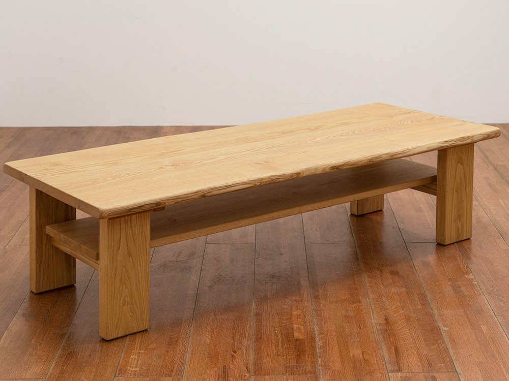 棚板付きで、何かと便利な栗のセンターテーブル | 頑固おやじ