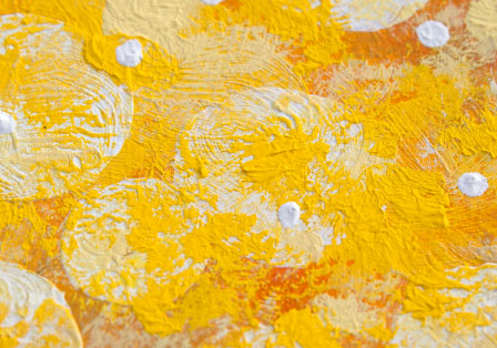 yellow circle|a026|【ギャラリー笑夢】☆抽象画,印象画,新築祝い,開店