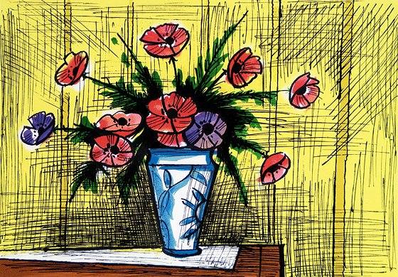 ビュッフェ「アネモネ」 絵画 販売 買取-東京 自由が丘にある画廊