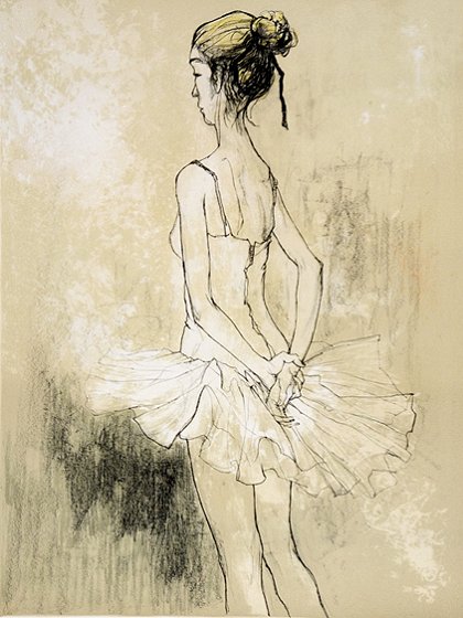 ジャンセン『シニヨンのバレリーナ』｜絵画 販売 買取 - 東京
