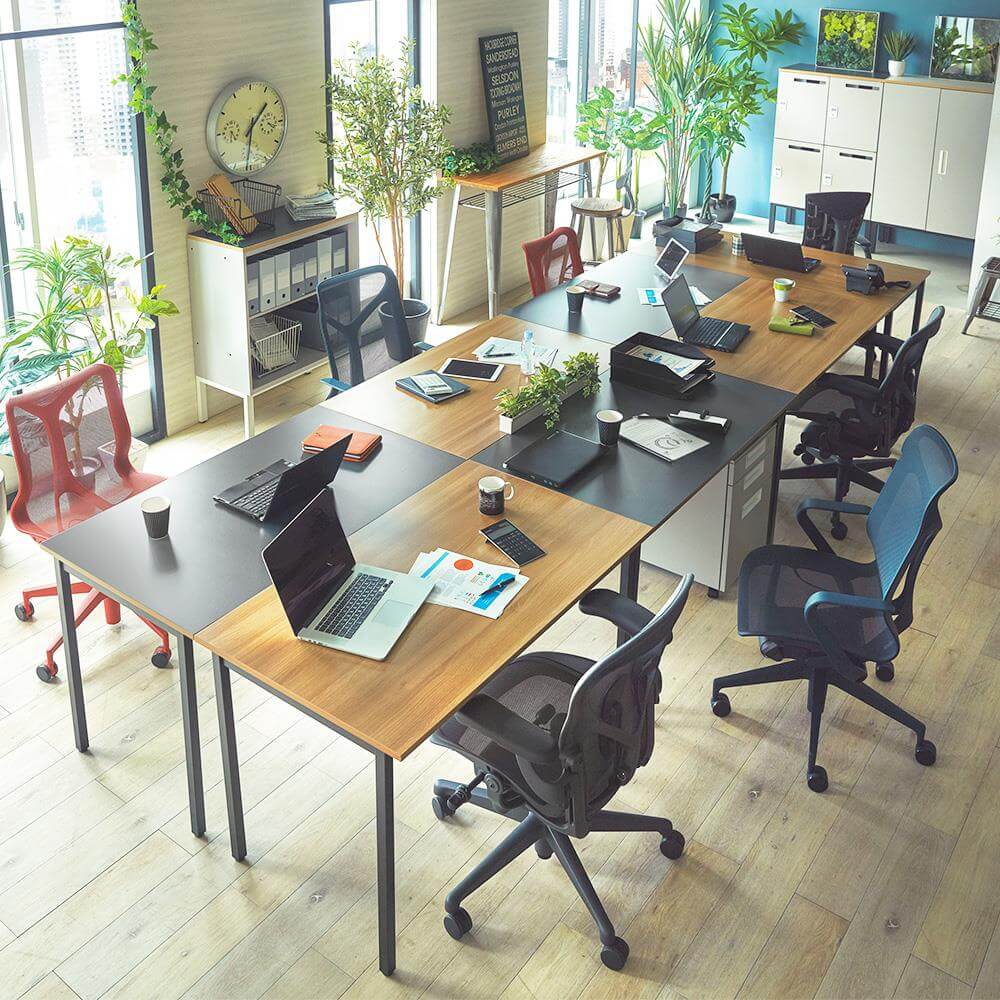 ワーキングテーブル 幅100cm 奥行70cm ( パソコンデスク ワーク