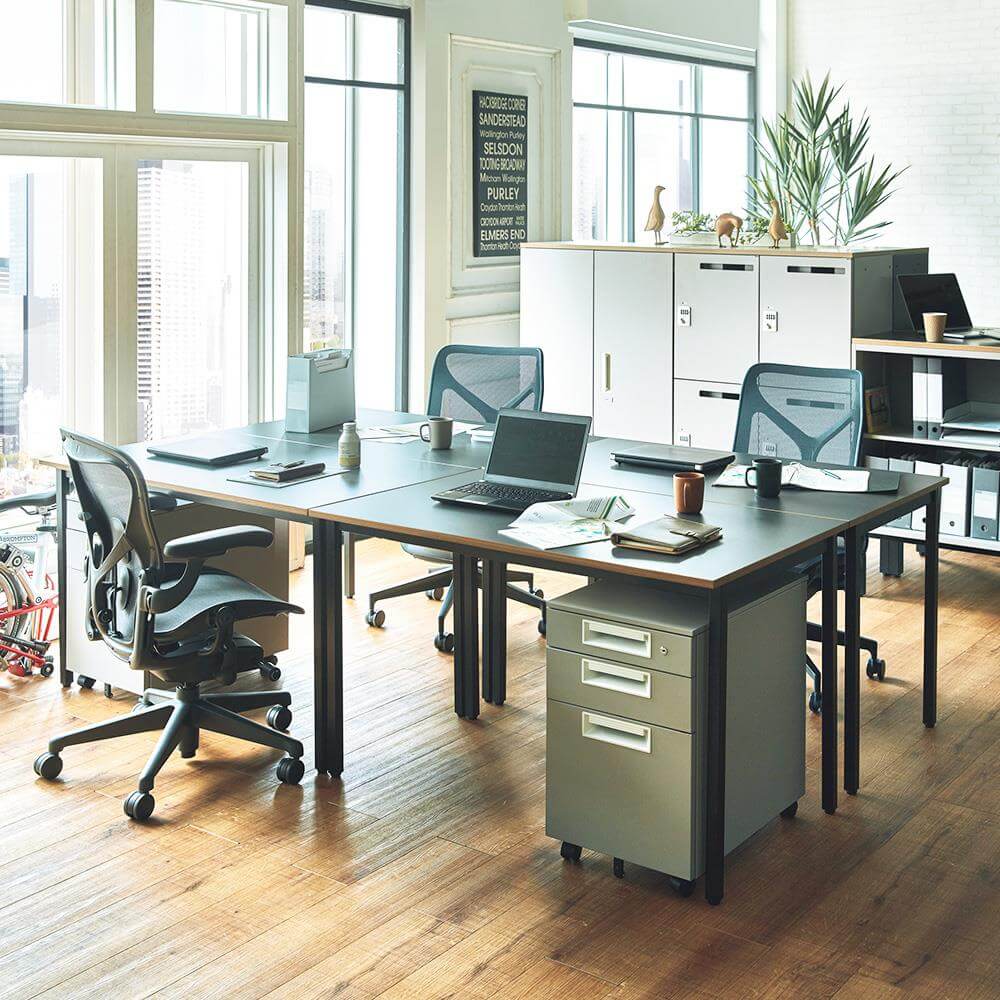 ワーキングテーブル 幅140cm 奥行70cm ( パソコンデスク ワーク