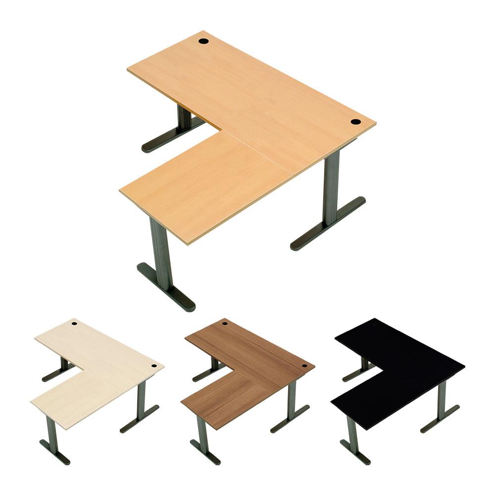 fantoni GT デスク L型デスク L字デスク パソコンデスク 配線穴付き 幅