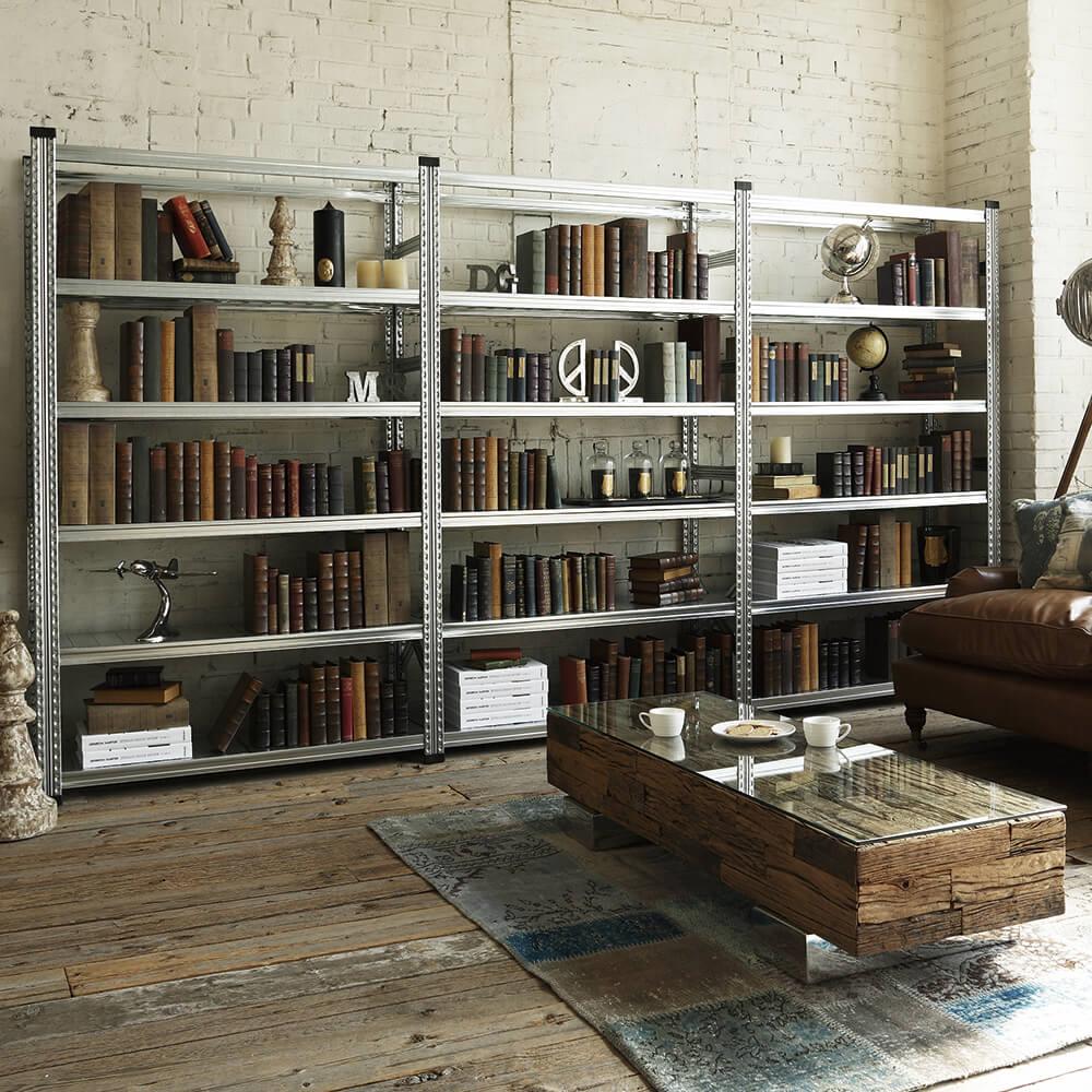 METALSISTEM メタルシステムラック 4段タイプ 幅98cm スチール製