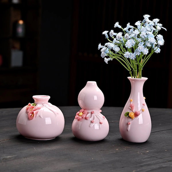 Qoo10] 職人りミニ陶器花瓶 水耕栽培対応 和モダ