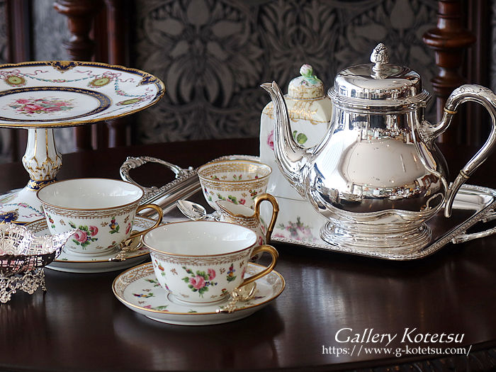 寂】蔵出時代 イギリス 銀製925 JS & S社製 ティーポット 足付