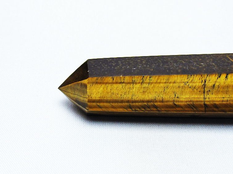 パワーストーン 天然石 タイガーアイ※黄虎目石六角柱[T443-4572]