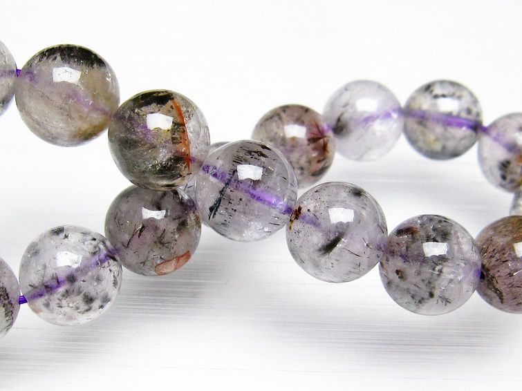 カコクセナイト インクォーツ ブレスレット11mm[T800-1236]