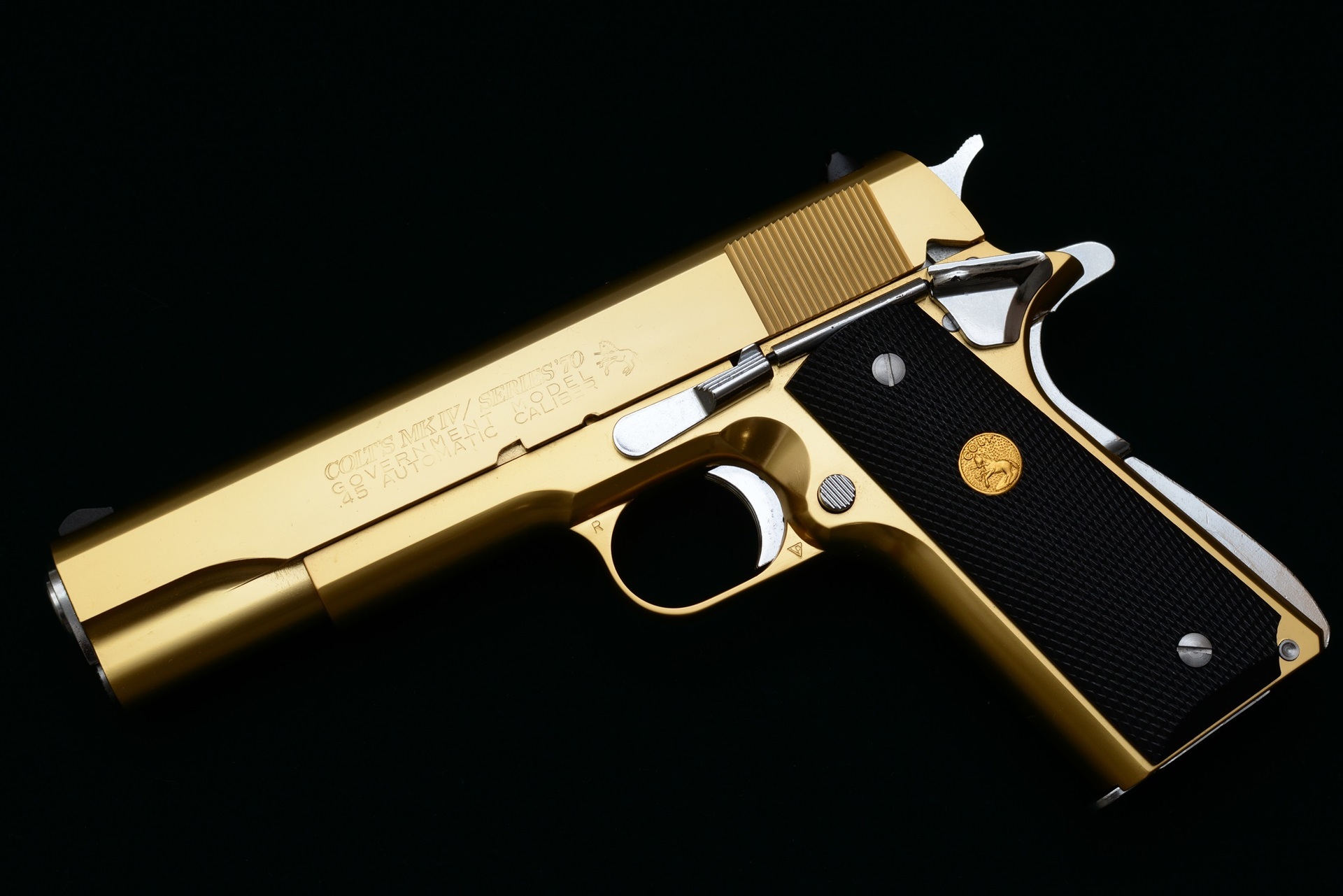 SCW ゴールド エアソフトガン コルトスタイル