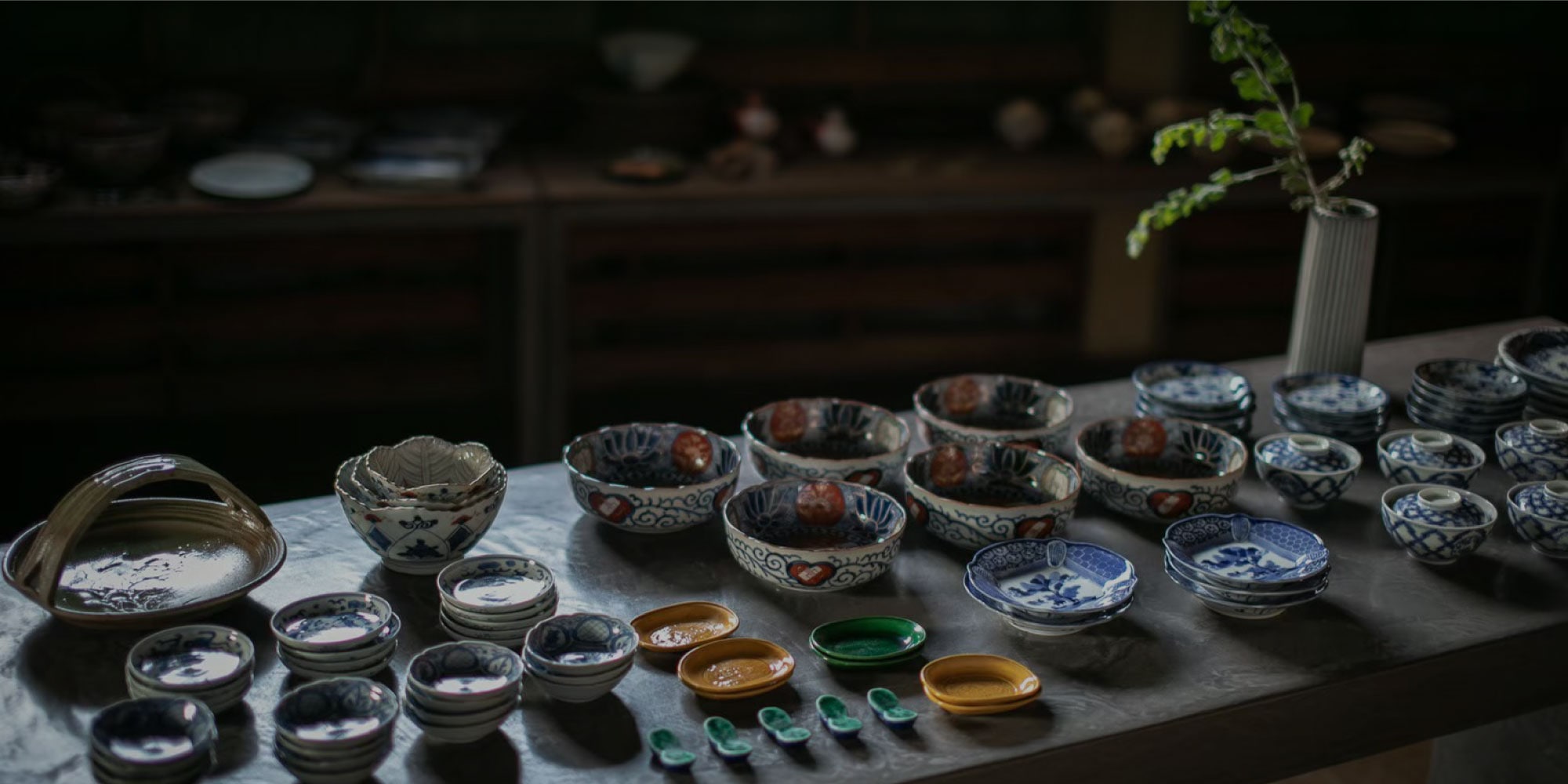 九谷】 九谷清々軒 矢口永寿 金襴手写茶碗 5客セット 共箱 16046